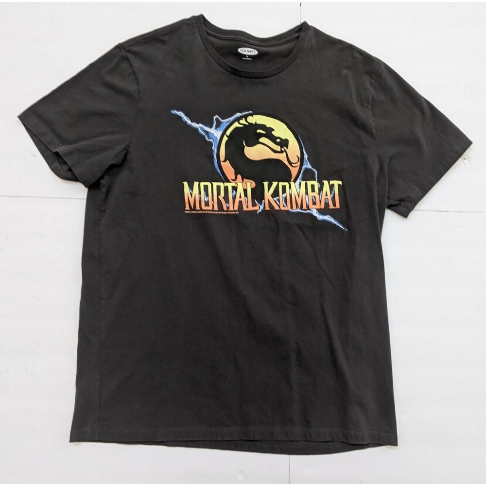 Mortal Kombat Classic Arcade Game Logo T-Shirt Men's Size XL